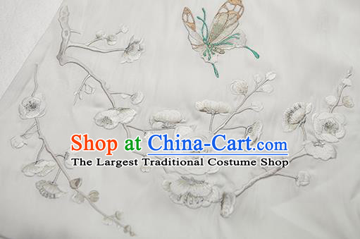 China Ancient Court Woman White Hanfu Dress Traditional Ming Dynasty Nobility Lady Historical Costumes Full Set
