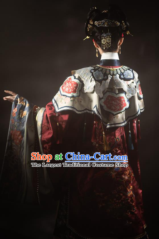 China Ancient Imperial Consort Hanfu Apparels Traditional Ming Dynasty Court Woman Historical Clothing Complete Set