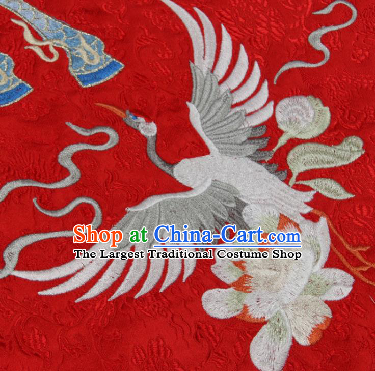 Chinese National Embroidered Kylin Red Brocade Waistcoat Tang Suit Vest Costume Traditional Woman Top Garment