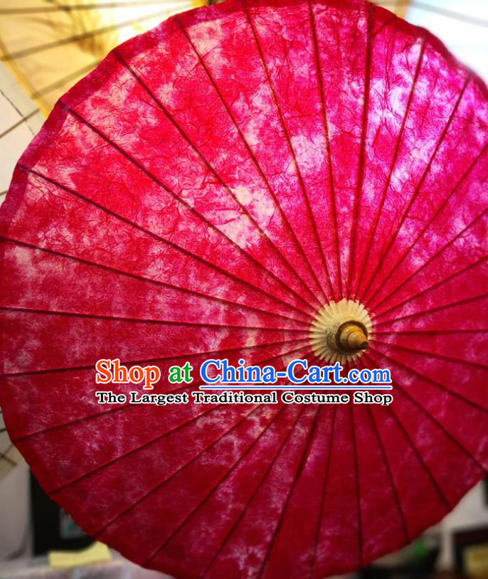 China Handmade Red Oilpaper Umbrella Classical Oil Paper Umbrella Traditional Hanfu Dance Umbrella