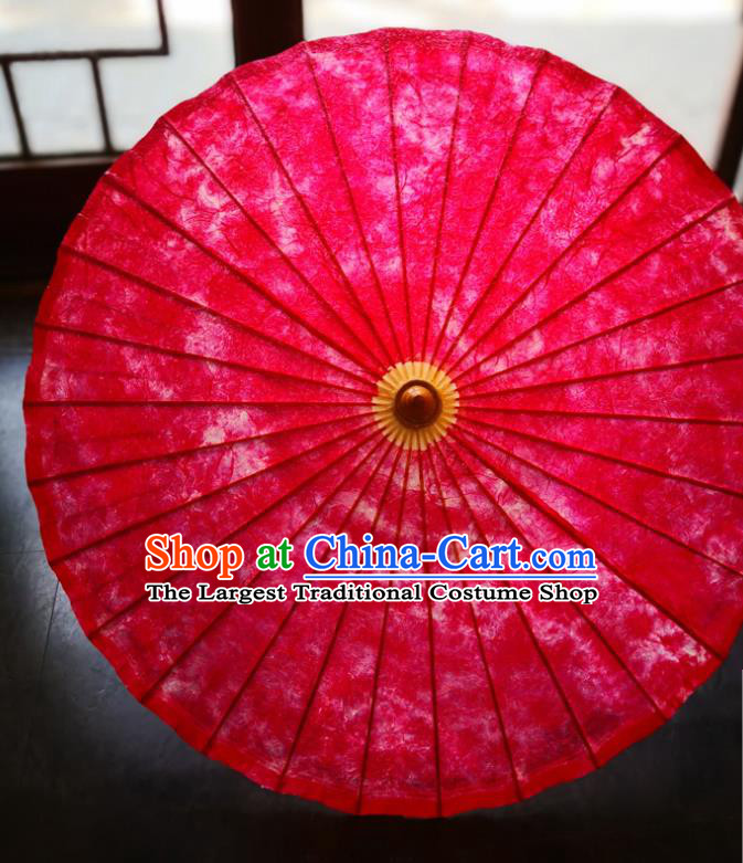 China Handmade Red Oilpaper Umbrella Classical Oil Paper Umbrella Traditional Hanfu Dance Umbrella