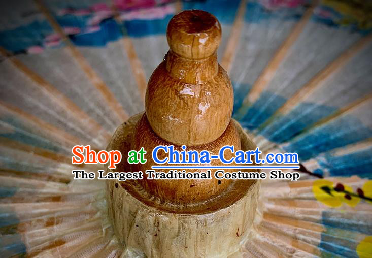 China Traditional Craft Handmade Oil Paper Umbrella Classical Dance Painting Plum Oilpaper Umbrella