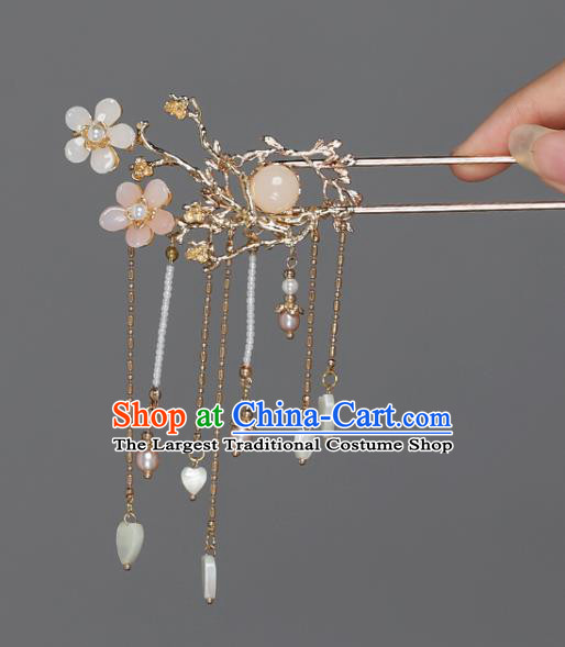China Ancient Princess Hair Accessories Traditional Ming Dynasty Tassel Hairpin
