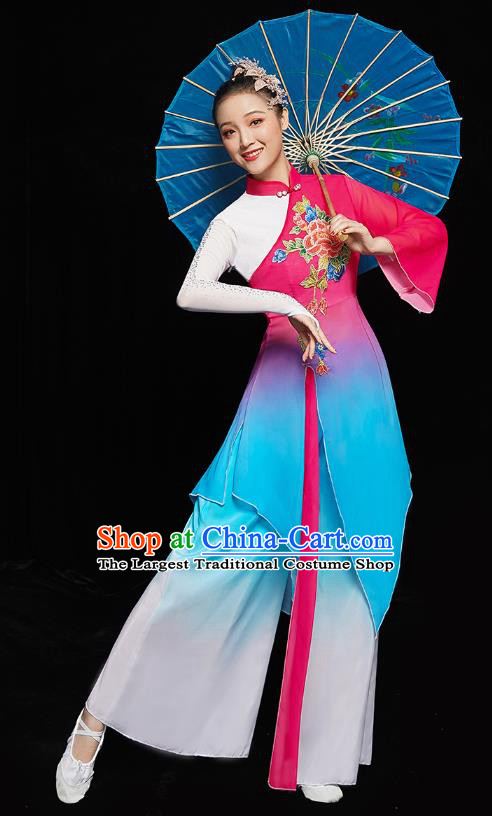 China Yangko Dance Stage Performance Uniforms Folk Dance Clothing Women Group Dance Yangge Costume