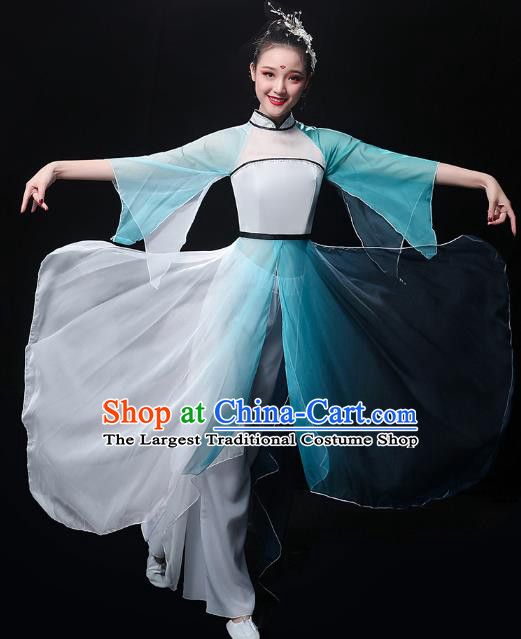 Chinese Umbrella Dance Dress Traditional Jiangnan Watertown Performance Costumes Classical Dance Clothing