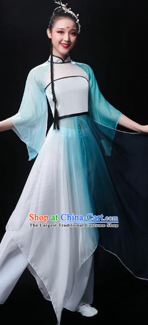Chinese Umbrella Dance Dress Traditional Jiangnan Watertown Performance Costumes Classical Dance Clothing