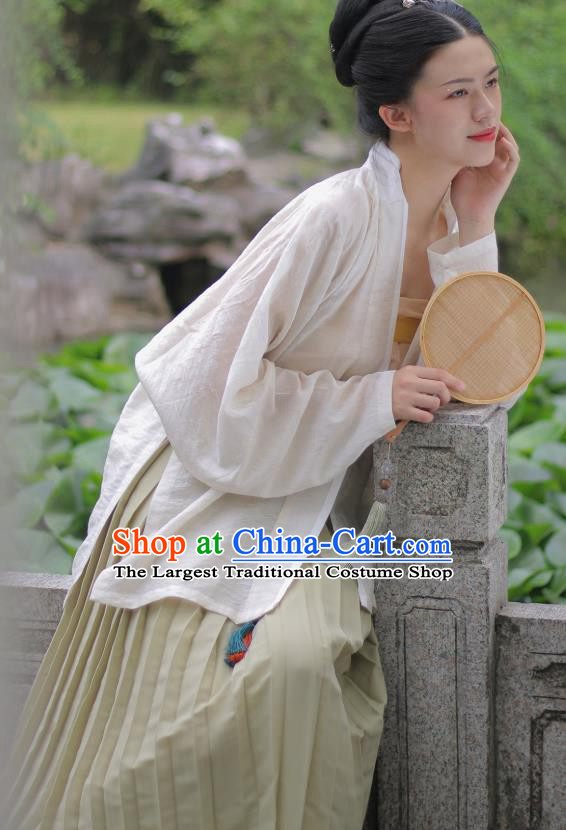 China Ancient Imperial Countess Hanfu Apparels Traditional Song Dynasty Noble Woman Historical Costumes and Headpiece