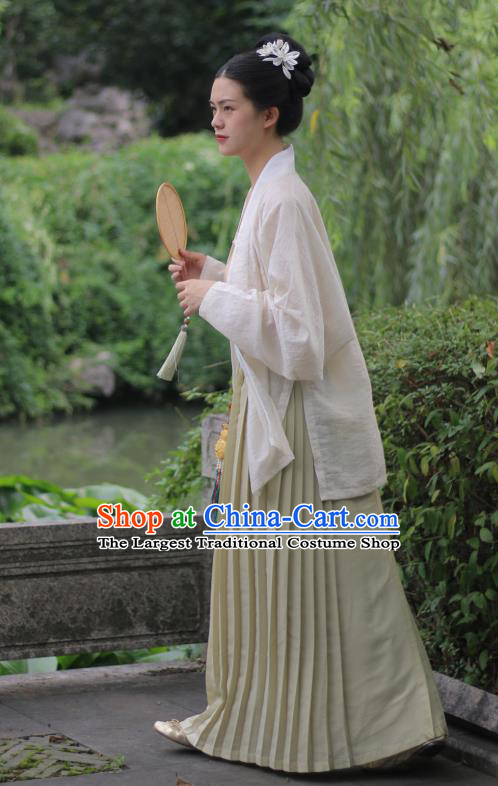 China Ancient Imperial Countess Hanfu Apparels Traditional Song Dynasty Noble Woman Historical Costumes and Headpiece