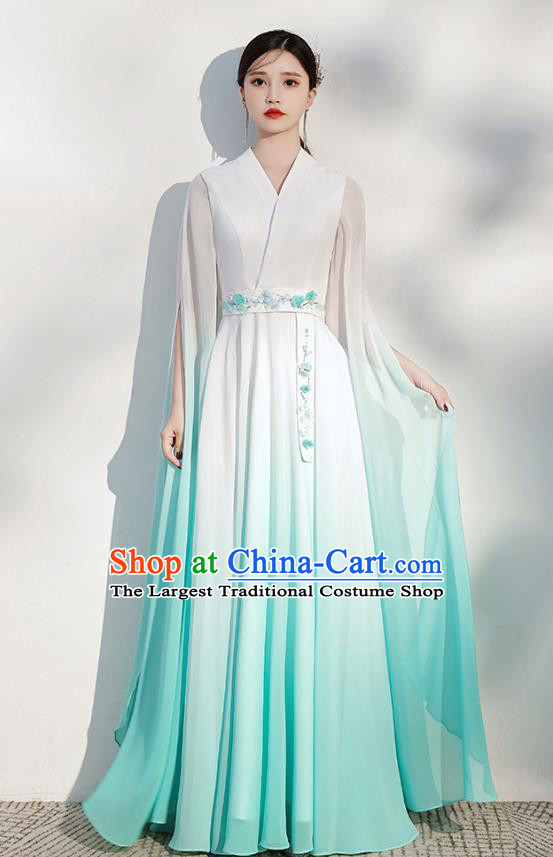 China Chorus Group Performance Costume Annual Meeting Clothing Stage Show Full Dress