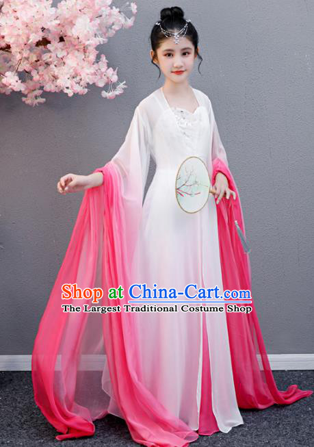 Top Grade Girl Fairy Princess Dress Children Day Performance Costume Classical Dance Garment