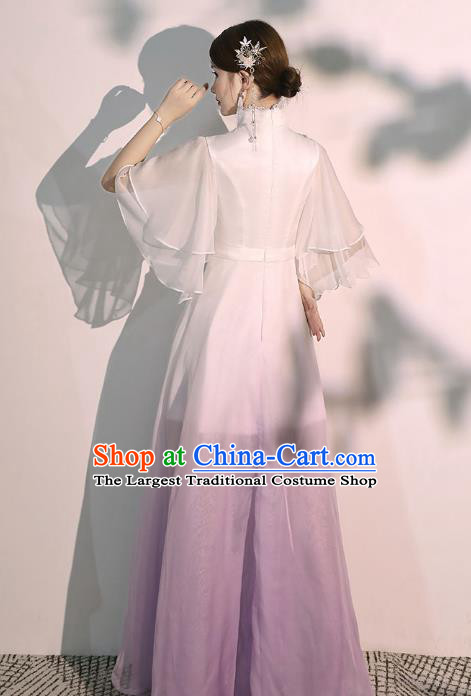 China Woman Classical Dance Costume Catwalks Show Clothing Solo Performance Full Dress
