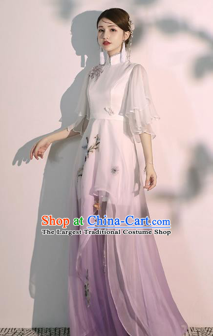 China Woman Classical Dance Costume Catwalks Show Clothing Solo Performance Full Dress
