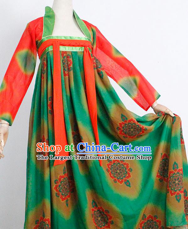China Classical Dance Costumes Traditional Tang Dynasty Court Performance Hanfu Dress