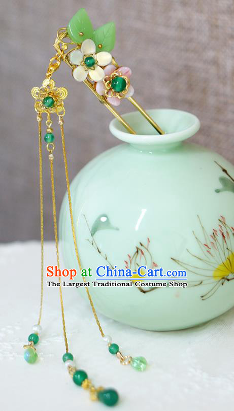 Chinese Ancient Palace Princess Hair Accessories Traditional Jin Dynasty Golden Hair Crown and Hairpins Full Set