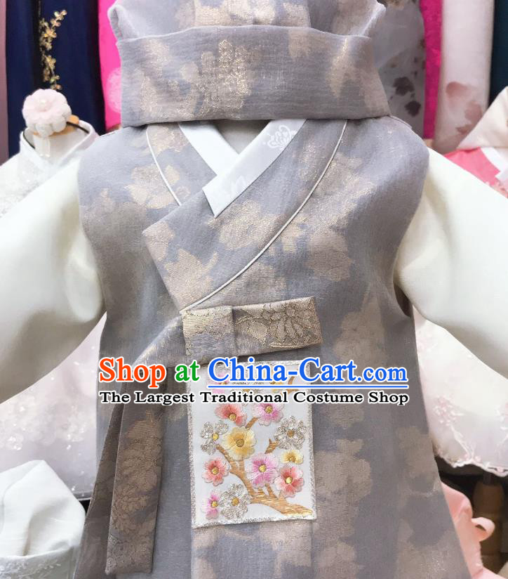 Korean Traditional Stage Performance Hanbok Clothing Children Garment Costume Boy Prince Outfits