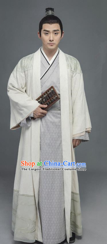 China Ancient Steward Costumes Traditional History Drama Ming Dynasty Bookkeeper Servant Hanfu Clothing