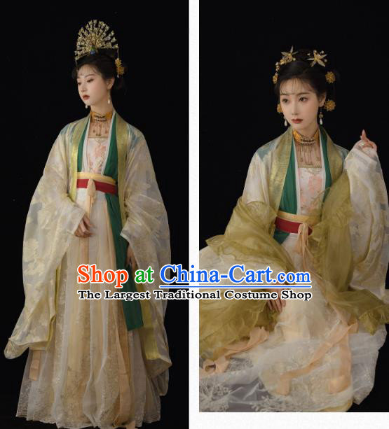 China Song Dynasty Court Beauty Historical Clothing Ancient Imperial Concubine Hanfu Dress Complete Set