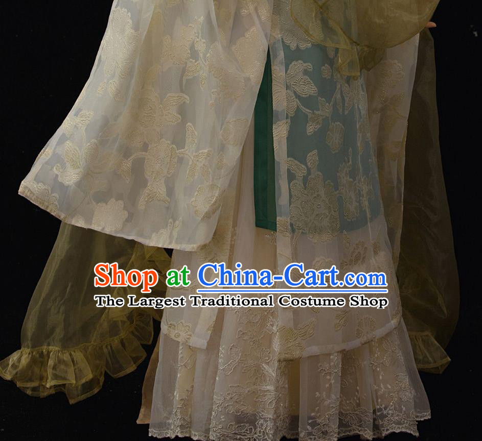 China Song Dynasty Court Beauty Historical Clothing Ancient Imperial Concubine Hanfu Dress Complete Set