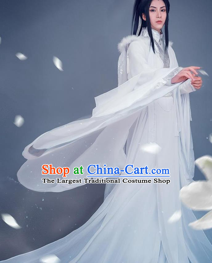 Chinese Game Cosplay Young Hero Chu Wanning Apparels Jin Dynasty Swordsman Garment Costumes Ancient Knight Clothing