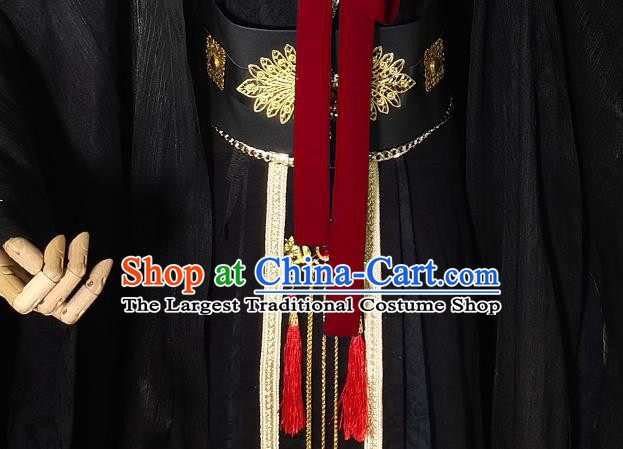 Chinese Ancient Royal Highness Clothing Game Cosplay Emperor Mo Ran Apparels Demon King Garment Costumes