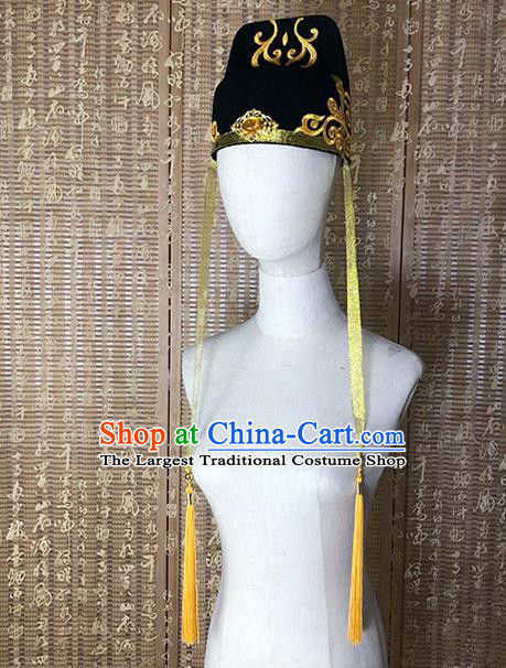 Chinese Ancient Swordsman Hat Traditional Tang Dynasty Imperial Bodyguard Headwear