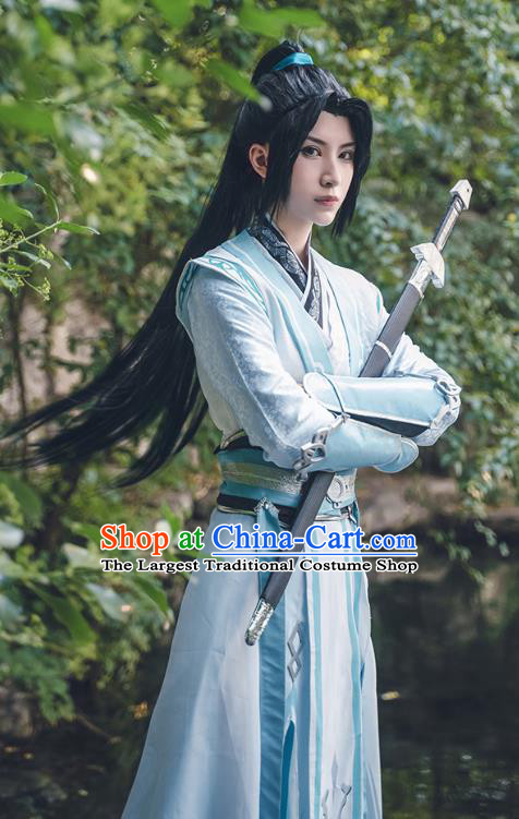 Chinese Ancient Knight Clothing Cosplay Luo Binghe Apparels Ming Dynasty Swordsman Garment Costumes