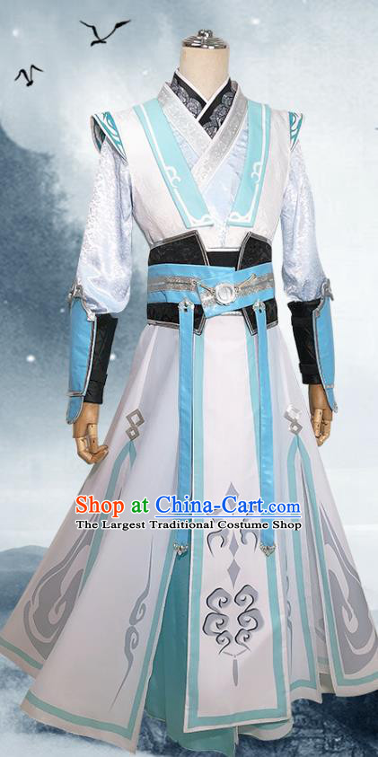 Chinese Ancient Knight Clothing Cosplay Luo Binghe Apparels Ming Dynasty Swordsman Garment Costumes