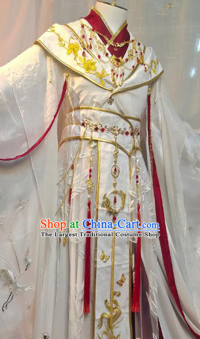 Chinese Han Dynasty Childe Garment Costumes Ancient Prince Xie Lian Clothing Cosplay King Apparels
