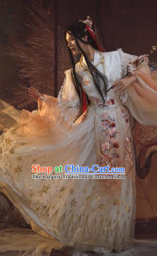 Chinese Ancient Crown Prince Xie Lian Clothing Cosplay Royal Highness Apparels Jin Dynasty Childe Garment Costumes