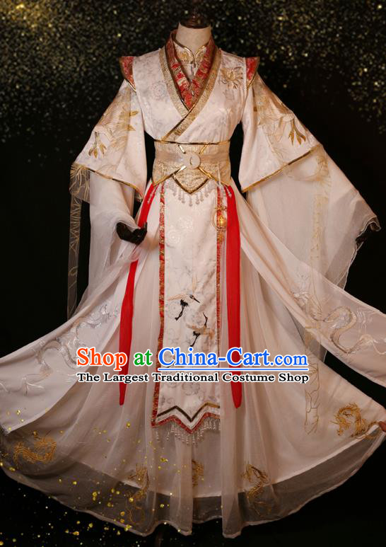 Chinese Cosplay Swordsman Xie Lian Apparels Ancient Crown Prince Garment Costumes Tang Dynasty King Clothing