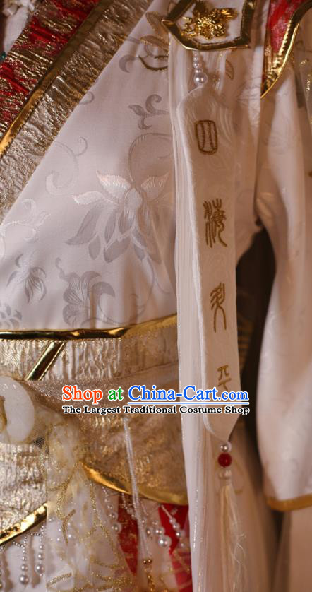 Chinese Cosplay Swordsman Xie Lian Apparels Ancient Crown Prince Garment Costumes Tang Dynasty King Clothing