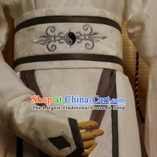 Chinese Ming Dynasty Childe Clothing Cosplay Swordsman Xiao Xingchen Apparels Ancient Taoist Priest Garment Costumes