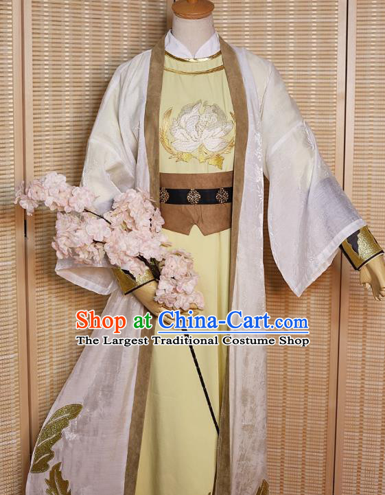 Chinese Cosplay Swordsman Jin Guangyao Apparels Ancient Knight Garment Costumes Tang Dynasty Chivalrous Male Clothing