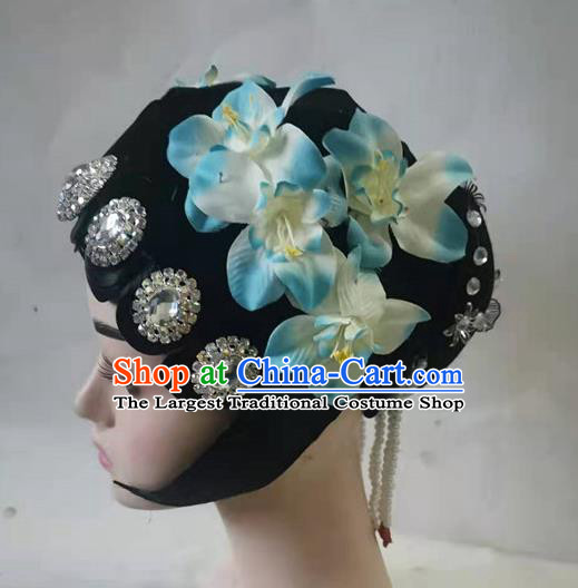 Chinese Traditional Stage Performance Wigs Hair Accessories Beijing Opera Headwear Classical Dance Headdress