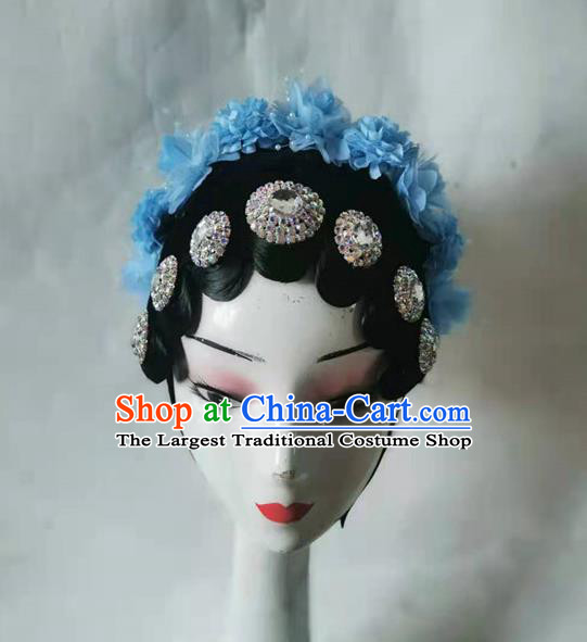 Chinese Classical Dance Headdress Traditional Stage Performance Hair Accessories Beijing Opera Headwear