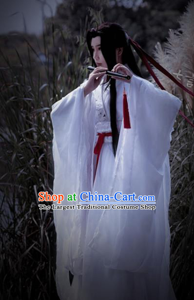 Chinese Ancient Scholar Garment Costumes Cosplay Swordsman Wei Wuxian Hanfu Clothing Traditional Han Dynasty Prince Apparels