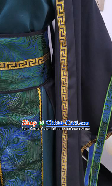 Chinese Cosplay King Qi Rong Hanfu Clothing Traditional Han Dynasty Prince Apparels Ancient Noble Childe Garment Costumes