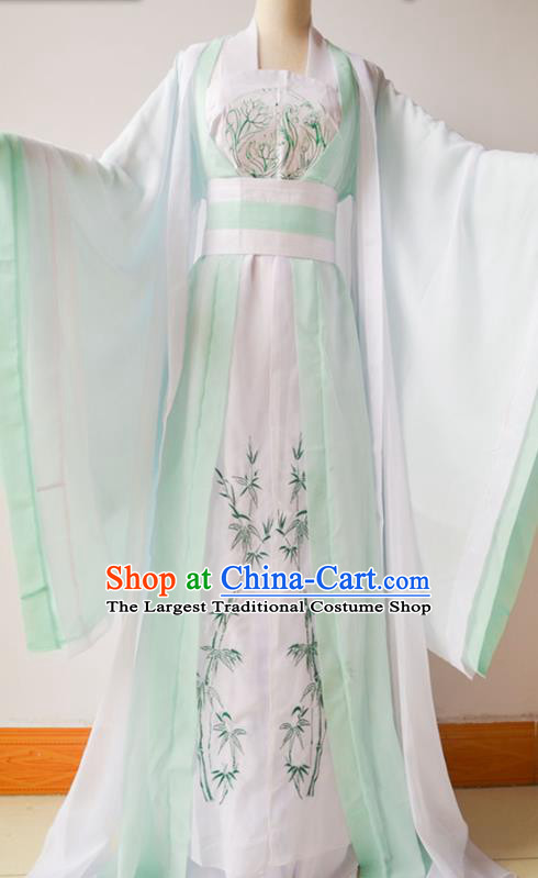 China Ancient Young Beauty Garments Traditional Tang Dynasty Princess Hanfu Dress Cosplay Fairy Shi Qingxuan Clothing