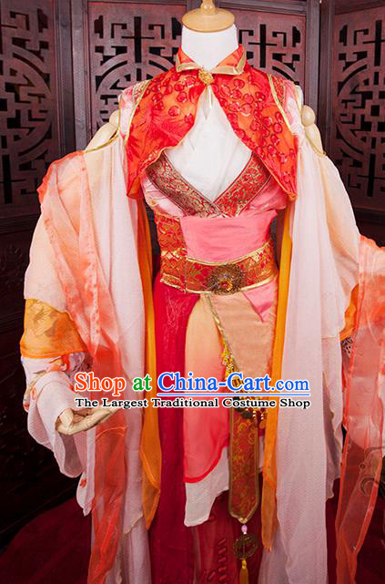 China Ancient Fairy Garments Traditional Jin Dynasty Palace Lady Hanfu Dress Cosplay Princess Clothing