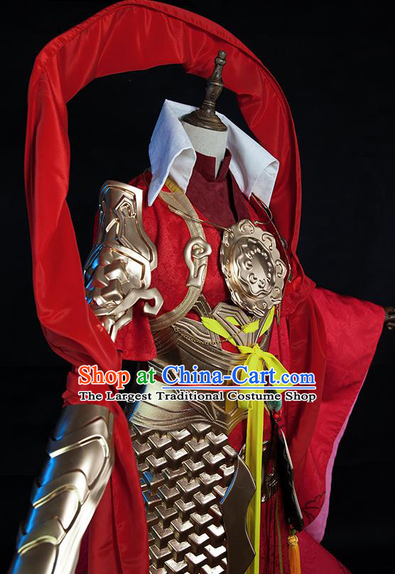 Chinese Ancient Swordsman Garment Costumes Cosplay General Armor Clothing Traditional Heaven Warrior Ne Zha Apparels