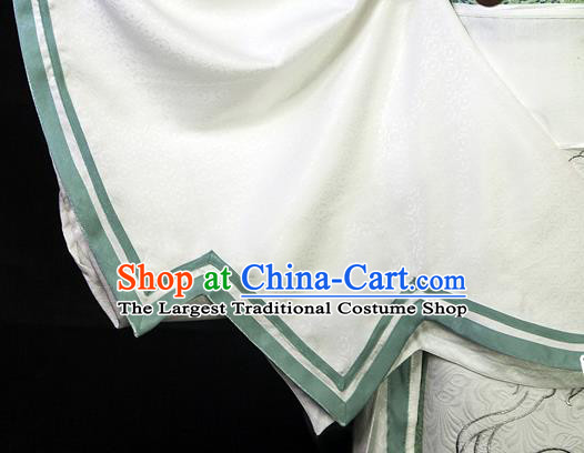 Chinese Traditional Heaven Official Blessing Taoist Shi Shuangxuan Apparels Ancient Swordsman Garment Costumes Cosplay Knight Clothing