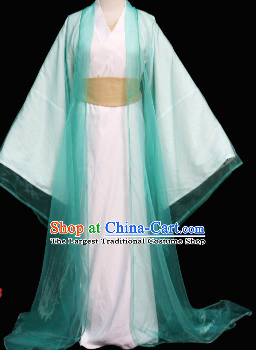 China Cosplay Drama The Legend of White Snake Clothing Ancient Goddess Garments Traditional Song Dynasty Young Woman Bai Suzhen Hanfu Dress