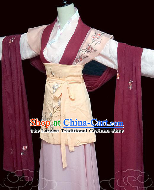 China Traditional Tang Dynasty Swordswoman Hanfu Dress Cosplay Drama Li Yuhu Clothing Ancient Young Mistress Garments
