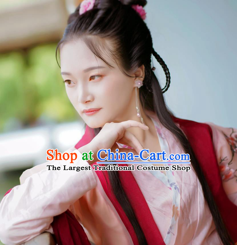 China Traditional Tang Dynasty Swordswoman Hanfu Dress Cosplay Drama Li Yuhu Clothing Ancient Young Mistress Garments