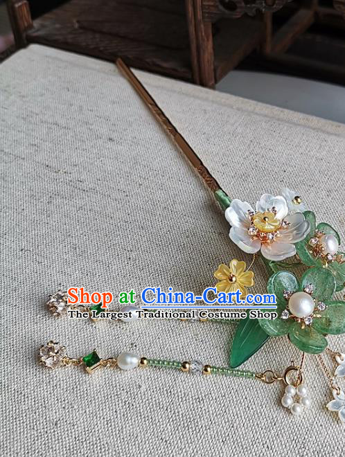 China Traditional Hanfu Tassel Hairpin Handmade Ancient Princess Hair Accessories Song Dynasty Young Lady Hair Stick