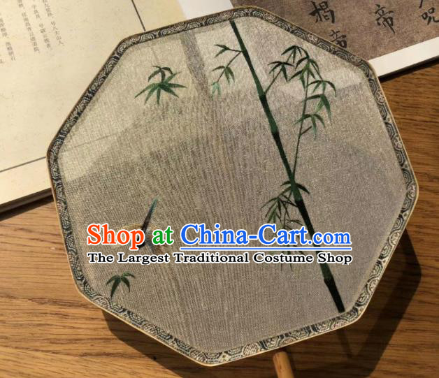 China Traditional Silk Fans Cheongsam Kesi Fan Classical Dance Palace Fan Handmade Double Side Suzhou Embroidered Bamboo Fan