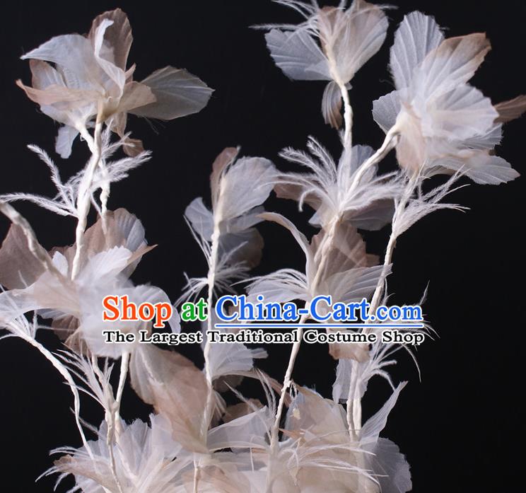 Top Rio Carnival Decorations Halloween Cosplay Hair Accessories Stage Show Silk Flowers Hair Crown Baroque Giant Headdress