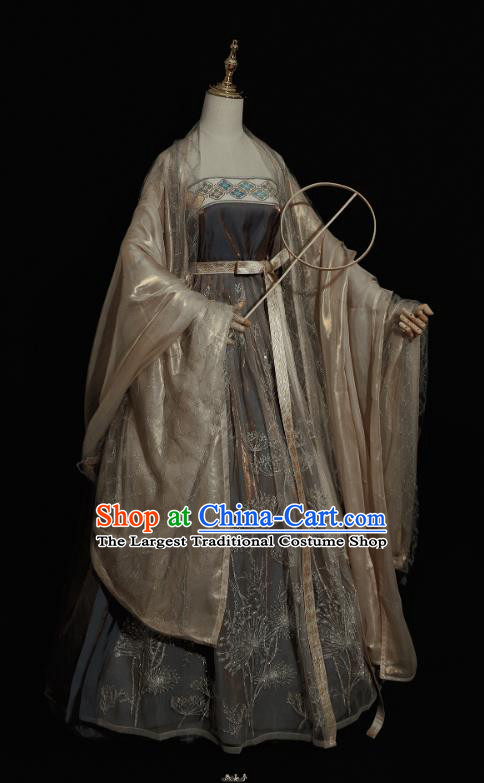 China Tang Dynasty Historical Clothing Traditional Ancient Palace Princess Hanfu Dress Garments for Women