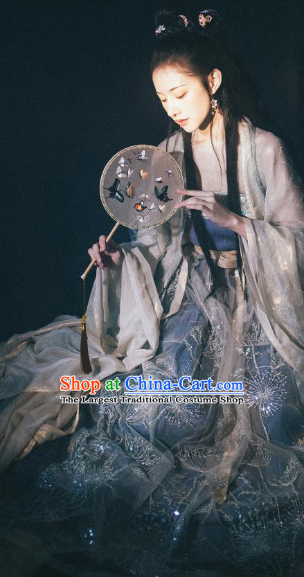 China Tang Dynasty Historical Clothing Traditional Ancient Palace Princess Hanfu Dress Garments for Women