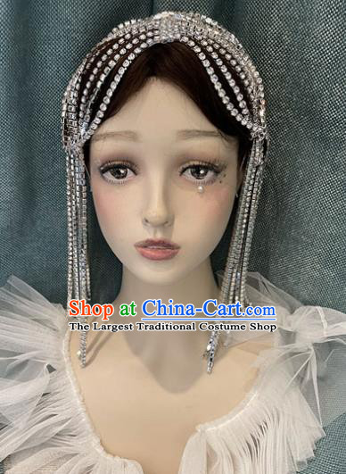 Top Baroque Bride Hair Accessories Stage Show Hair Clasp Cosplay Princess Crystal Headdress